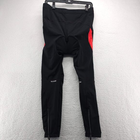 Santic Cycling Pants Mens 2XL Black Padded Road Bike Tights Leggings Ankle Zip - Picture 7 of 16